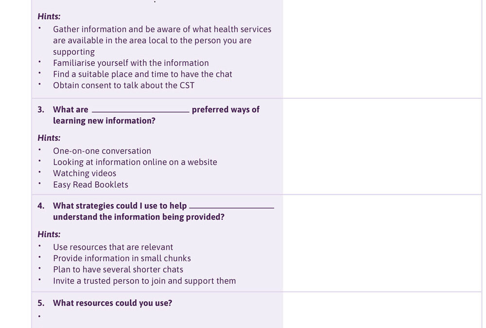 Conversation Planning Template